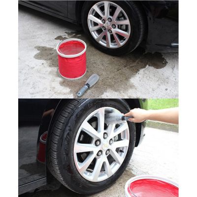 1PCS Car Wheel Tire Rim Scrub Brush Washing Cleaner Vehicle Car Truck Motorcycle Bike Washing Cleaning Tool