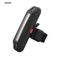 MARV COB Rear Bike Light Taillight Safety Warning USB Rechargeable Bicycle Tail Comet LED Lamp