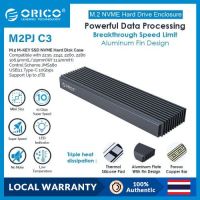 ORICO  เคสกล่องฮาร์ดไดรฟ์ M.2 NVME SSD สําหรับ Pcie M-Key SSD Disk USB-C 10 Gbps (M2PJ)