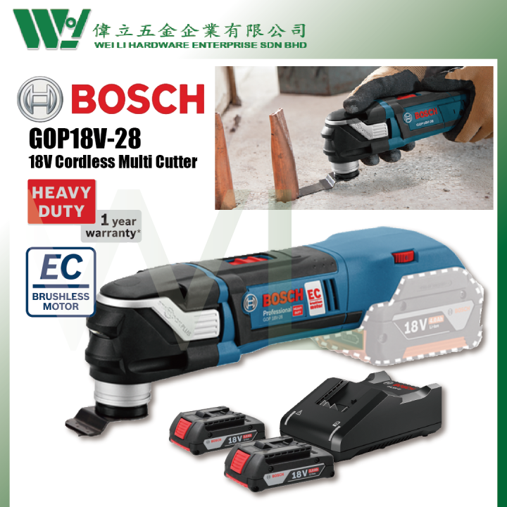 Bosch GOP18V-28 Cordless Multi-Cutter 18V / Multi Tools Mesin Potong ...