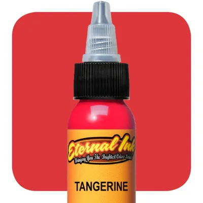 หมึกสักอีเทอนอล Tangerine ขนาด 1 ออนซ์ สีสักลาย เอทานอล หมึกสัก เอทานอล หมึกแท้ 100% จากอเมริกา Eternal Tattoo Ink Tangerine 1oz 100% Original From America