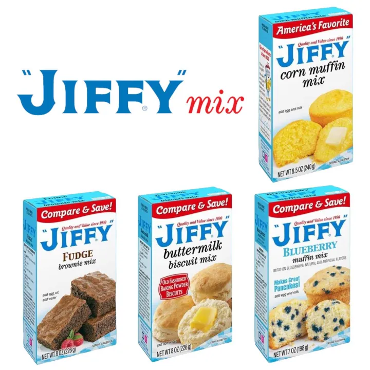 Jiffy® Corn Muffin Mix 240g/ Buttermilk Biscuit Mix 226g / Blueberry
