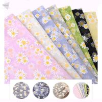 Small Daisy Printed Cloth Mesh Fabric Photo Background Cloth 100*150cm