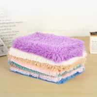 Square Coral Fleece Thickened Double-Layer Furry Sofa Mattress Autumn And Winter Soft Simple Warm Washable Car Mat