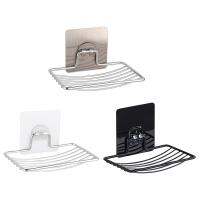 Soap Rack Wall-Mounted Soap Holder Stainless Steel Rack Bathroom Self Adhesive