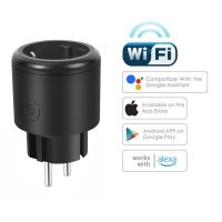 Tuya WIFI Smart EU Plug Socket Smart Timer Monitor Power 16A Smart Life APP Support Alexa Google Home Voice Control Ratchets Sockets