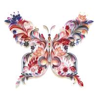 Butterfly DIY Paper Carp Quilling Paper Painting Origami Paper Craft Paper Quilling Glue Art And Craft Materi Paper Quilling Set