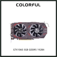 USED COLORFUL GTX1060 3GB GDDR5 192Bit GTX 1060  Gaming Graphics Card GPU