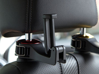 ตะขอแขวนของในรถยนต์ ที่แขวนของในรถ ตะขอ อุปกรณ์แขวนสิ่งของ สามารถปรับเป็นที่วางมือถือได้