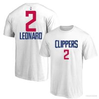 NEW New Nba Clippers George Leonard White Short Sleeve Sports Top Round Neck Training Jersey Unisex Large a