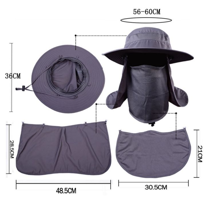 hot-fishing-flap-caps-men-women-windproof-sunshade-detachable-removable-ear-neck-cover-fishermen-hat-outdoor-sports-accessories