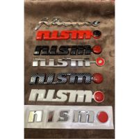 NISMO โลโก้ โครเมียม รถแต่ง รถแข่ง อักษร 3M CHROME CAR BADGE DECALS LOGO STICKER EMBLEM LABEL SKYLINE GT-R NISSAN