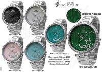 Paris Polo Club นาฬิกาข้อมือผู้หญิง สายสแตนเลส รุ่น PPC-220625L，PPC-220625L-BK,PPC-220625L-WE,PPC-220625L-PK,PPC-220625L-BU,PPC-220625L-GN,PPC-220625L-CYAN