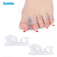 ℗ 2/4/6Pcs Silicone Toe Separator Thumb Valgus Toe Correction Foot Overlapping Orthopedics Pad Toe Bending Deformation Splitter