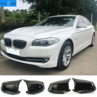 ใหม่สำหรับ BMW 5 Series เคส F10 F11 F18 Pre-Lci 2010-2013เคสกระจกมองหลังลายฝาครอบคาร์บอนไฟเบอร์ที่ครอบสีดำ