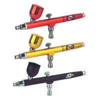 JOLLIAN ปากกาแปรงทาสีไหลลงแอคชั่นเค้ก7CC สีแดง/สีทอง/สีดำตกแต่งด้วยหลอดประแจปากกาสเปรย์หัวฉีดแปรงทาสีอากาศ Alat Airbrush พ่นสี