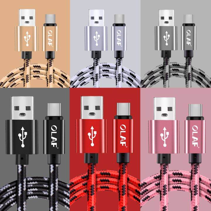 olaf-สาย-usb-ชนิด-c-3a-ชาร์จได้อย่างรวดเร็ว-s10สายสำหรับซัมซุง-usb-s9-s8-note-9-8-huawei-xiaomi-mi6-mi-mi9-usb-c-สายดาต้า