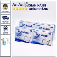 Hộp 50 cái Khẩu trang 3D Mask UMINO màu Trắng công nghệ Nhật Bản