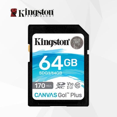 คิงส์ตัน U3 ความเร็วสูง 64G การ์ดหน่วยความจำ SD การ์ดหน่วยความจำกล้องดิจิตอล Micro SLR การ์ดหน่วยความจำสากล 2023
