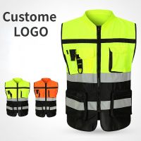 Custom Text Picture Logo High Visibility Security Reflective Vest Personalized Construction Traffic Outdoor Safety Cycling Wear