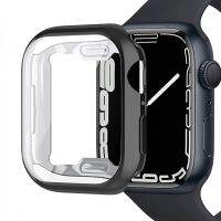 TPU Case For Apple Watch Case 8 7 45mm 41mm All-round Anti-drop Protection Glass For iWatch 6 5 4 SE 3 44mm 42mm 40mm 38mm Shell