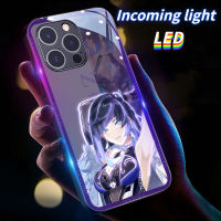 MG เคสโทรศัพท์เรืองแสง LED สำหรับเคสโทรศัพท์ซัมซุงเคสโทรศัพท์ S23ULTRA S23Plus S21Plus S22Plus S22ULTRA S20PLUS A53 A73 NOTE20ultra A12 A14 A72 A71 A52 A51 A32 A21S NOTE10 10Plus Genshin Impact 03