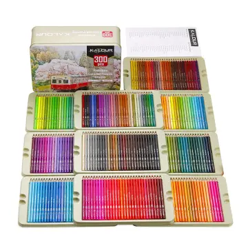 KALOUR Colored Pencil 50/180/300 Pcs Set Sketch Color Pencil Set