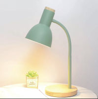 LAMPTAN โคมไฟตั้งโต๊ะ Table Lamp Pastel หมุนได้ 360°ฐานไม้ ใช้กับหลอด ขั้ว E27