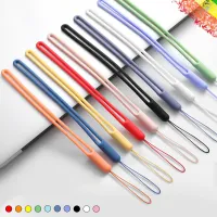 Silicone Long Phone Lanyard for Iphone Huawei Samsung Redmi Xiaomi Necklace Strap Candy Color for Working Card Badge Keychain