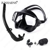 Low Volume Liquid Silicone Freedive Mask with Anti fog Resin lens for Freediving with Snorkel set