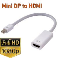 MINI DP TO HDMI Cable อะแดปเตอร์แปลง Mini DisplayPort แสดงพอร์ต DP ถึง HDMI Adapter สำหรับ เมกBook Pro air Notebook