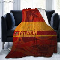 Spanish Football Blanket Ultra Soft Flannel Blanket 3D Printed All Season Premium Fluffy Microfiber Flannel Blanket Fan Gifts