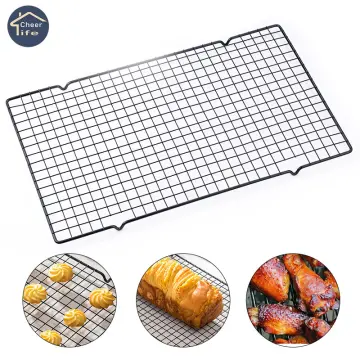 Carbon Steel Wire Grid Cooling Tray Oven Kitchen Baking Pizza