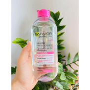 400ml - Nước tẩy trang Garnier cho DA NHẠY CẢM - HỒNG