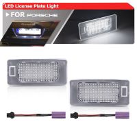 หลอดไฟสำหรับหมายเลขป้ายทะเบียนรถ Led ระบบ Canbus สำหรับพอร์ช Panamera 970 2010-2016หลอดไฟแถบป้ายที่จอดรถอัตโนมัติแบบ Canbus 8TO943021 7PP943021