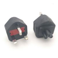 High quality black Copper British standard to IEC320 C5 Power Adaptor UK Plug Convert Socket