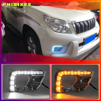 Daytime Running Lights For Toyota Prado 150 Fj150 LC150 2010-2013 Land Cruiser DRL Fog Lamp Cover LED Driving Lights