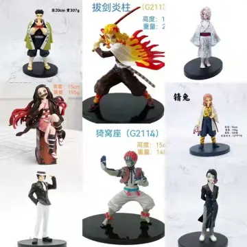 Demon Slayer Kyojuro Rengoku Squatting Ver PVC Figure Collectible  Brinquedos Model Gift Doll