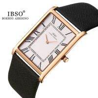 【HOT】 IBSO Ultra-Thin Rectangle Men  39;s Business New Men WristWatches