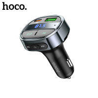 HOCO 100% Original E70 PD30W + QC3.0 Quick Charge 3.0 FM Transmitter Car Charger สำหรับโทรศัพท์มือถือ Bluetooth 5.0เครื่องเสียงรถยนต์เพลง MP3 Player PD 30W Fast Charging Micro USB และ Type-C Port Car Charger