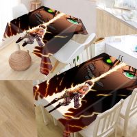 Custom Attack on Titan Tablecloth Square Rectangular Tablecloth For Wedding Table Cloth Cover Covers Tea Tablecloth