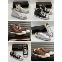 ?HOT สุด รองเท้าผ้าใบคอนเวิร์สเป็นหนัง(convers all stars หนังแท้)มีใซส์39….44 ไซส์ตรองปก ทางร้านมีฟรีกล่อง ใบเสร็จ สุดพิเศษ รองเท้าผ้าใบ ดำ ขาว