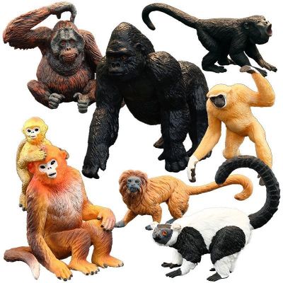 Solid simulation animal model suit children toy gorilla monkey monkey chimp cognition gift