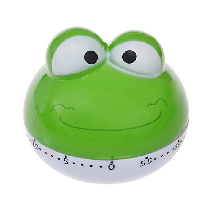Timer Da Cucina Meccanico Simpatico Ranocchio - ZIRAN, 60 Minuti, Senza Batterie (Verde)
