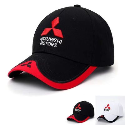 แฟชั่นใหม่3D มิตซูบิชิหมวกหมวกโลโก้รถ MOTO GP แข่ง F1หมวกเบสบอลหมวกปรับสบายๆ Trucket หมวก