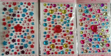 Self Adhesive Face Hair Gems Rhinestones Crystal Sticker Body