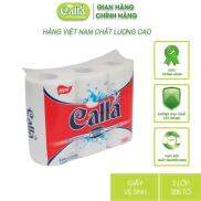 Giấy bếp Calla 2 lớp x 200 tờ x 3 cuộn siêu dày dai, không mủn, thấm dầu mỡ