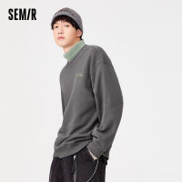 Semir ผู้ชายเสื้อยืดแปรงฤดูหนาวหลวมการ์ตูนสะท้อนแสงเสื้อผ้าผู้ชาย2022ฤดูใบไม้ผลิและฤดูใบไม้ร่วงแฟชั่นเสื้อสวมหัว