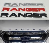 ฟอร์ด แรนเจอร์ โลโก้ติดกระโปรงหน้ารถยนต์ สามสี RANGER Ford letter front hood logo emblem f150