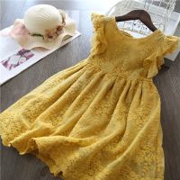 【jeansame dress】ฤดูร้อนลูกไม้เด็กเสื้อผ้าเจ้าหญิงเด็กแต่งตัวสำหรับสาวๆสาเหตุสวมใส่ยูนิคอร์นชุด3 8ปีสาวแต่งตัว Vestido เสื้อคลุม F Ille